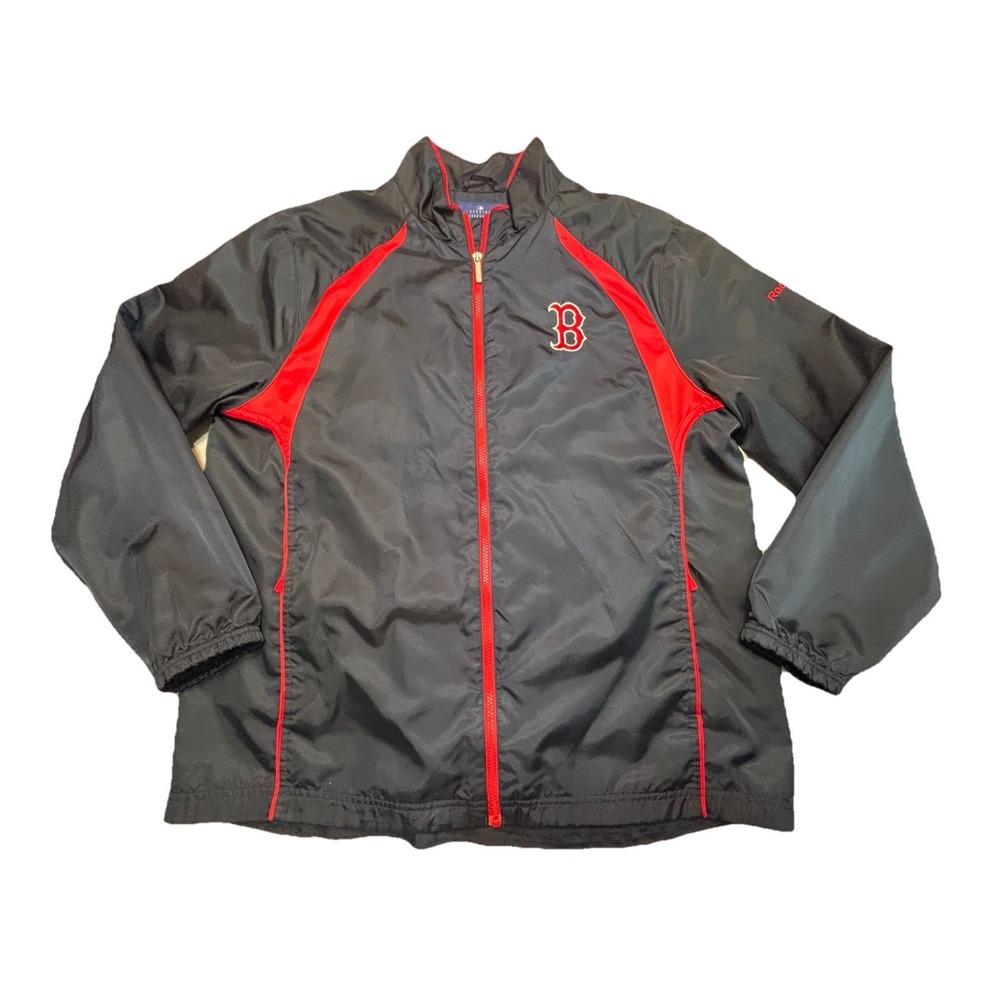 Men's Vintage Y2K Reebok Boston Red Sox Full Zip Lightweight Wind Jacket Size XL